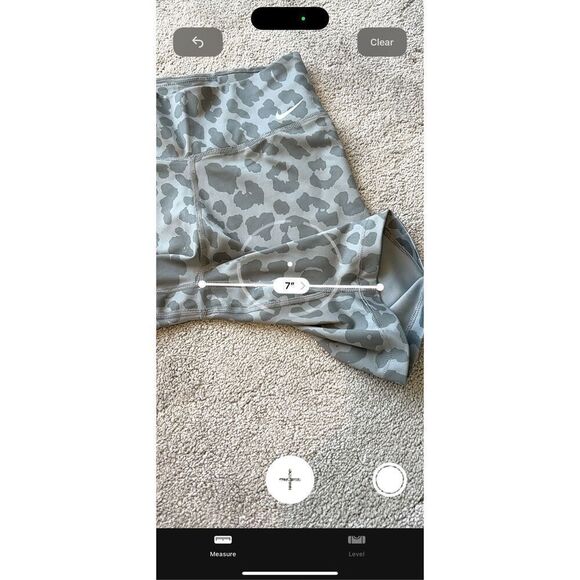 NWOT Nike gray leopard bike short 7” , $58 Sm B12 - Picture 6 of 6